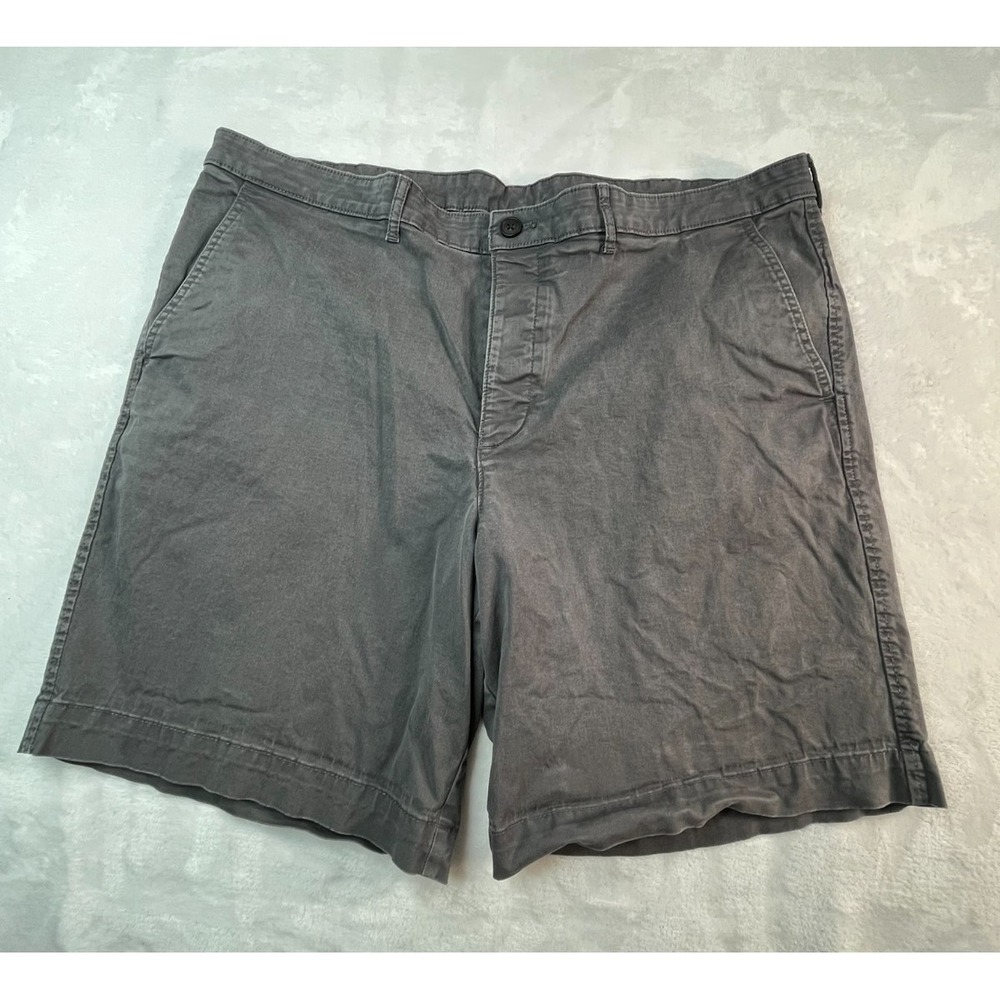 Calvin Klein Mens 40 Shorts Gray Button‎ Front Chino 8" inseam